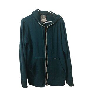 Dvision Men's L Skater Striped Blue Black Punk Hipster Hoodie Sweatshirt